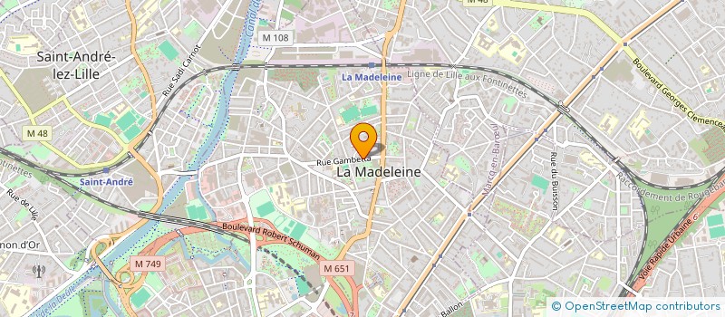 localisation de l'entreprise MADAME LENA SARRUT à LA MADELEINE