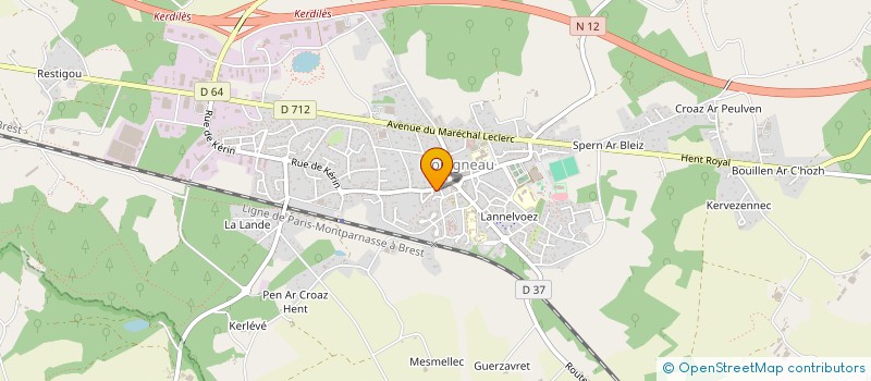 localisation de l'entreprise MADAME LENA SERRANO  PLOUIGNEAU