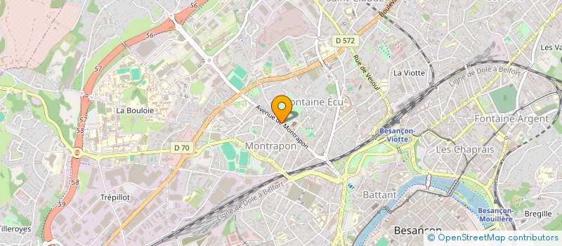 localisation de l'entreprise MADAME LENA THEULIN  BESANCON