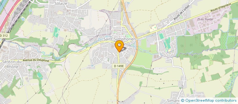 localisation de l'entreprise MADAME LENA THEVENON  SAINT-SYMPHORIEN-D'OZON