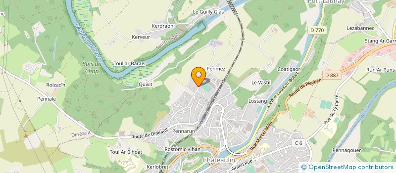 localisation de l'entreprise MADAME LENA YVENAT  CHATEAULIN