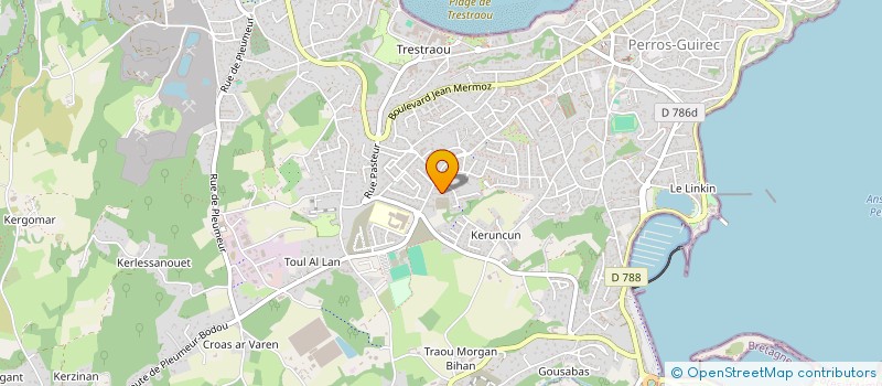 localisation de l'entreprise MADAME LENAICK GUERECHEAU à PERROS-GUIREC