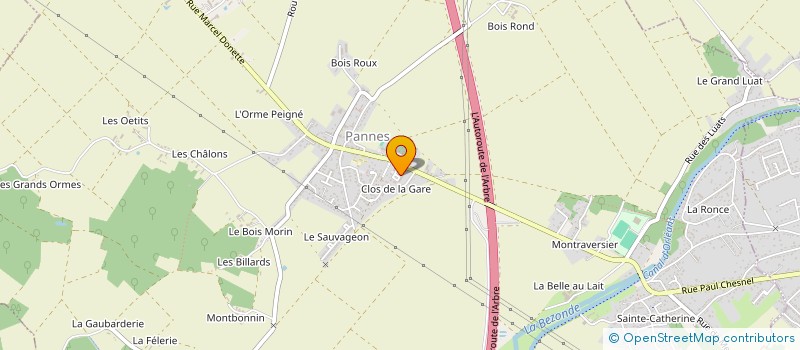 localisation de l'entreprise MADAME LENAICK SAUNIER à PANNES