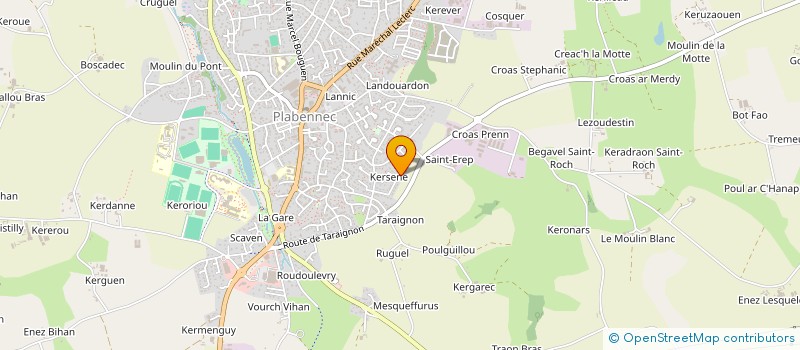 localisation de l'entreprise MADAME LENAIG BODREMON à PLABENNEC