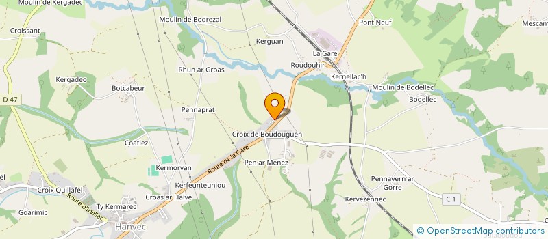 localisation de l'entreprise MADAME LENAIG CONORT  HANVEC