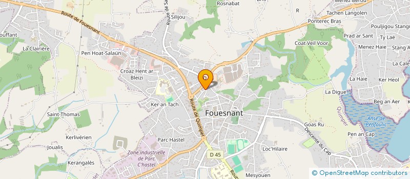 localisation de l'entreprise MADAME LENAIG FITAMANT  SAINT-EVARZEC