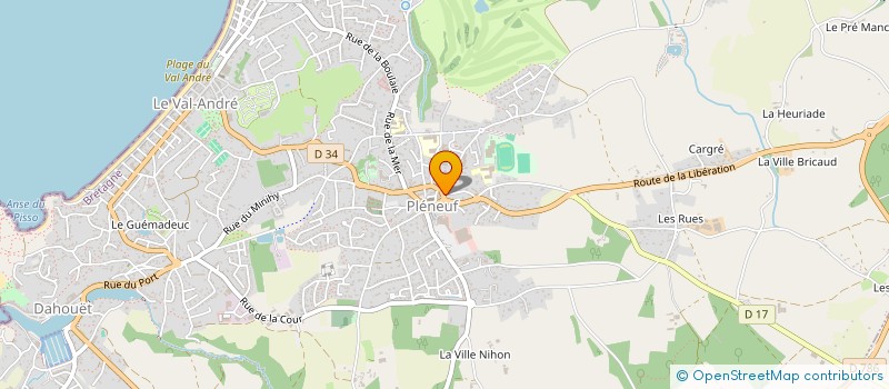 localisation de l'entreprise MADAME LENAIG HUMILY  PLENEUF-VAL-ANDRE