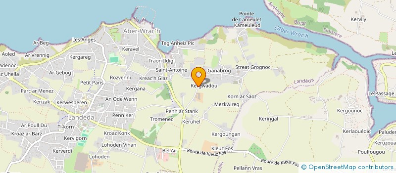 localisation de l'entreprise MADAME LENAIG LE ROI  LANDEDA