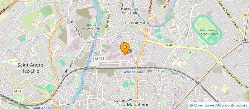 localisation de l'entreprise MADAME LENAIK BOURRET à LA MADELEINE