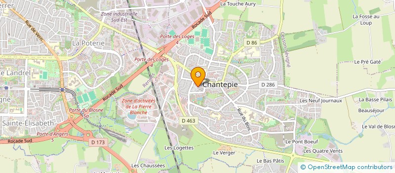 localisation de l'entreprise MADAME LENAIK MAHE  CHANTEPIE