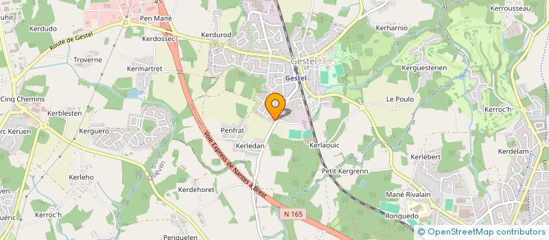 localisation de l'entreprise MADAME LENAIS GOUMON  GESTEL