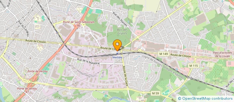 localisation de l'entreprise MADAME LENUTA CALIN  VERTOU