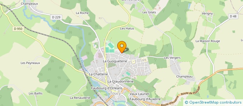 localisation de l'entreprise MADAME LEOCADIE YVERNEAU  TOUCY