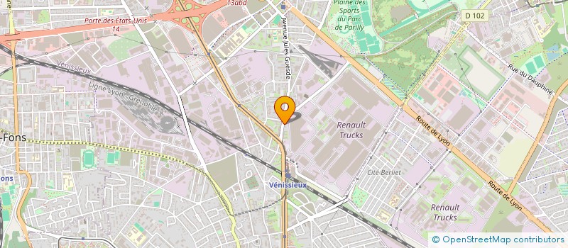 localisation de l'entreprise MADAME LEON-FLEUR BOUYA  VENISSIEUX