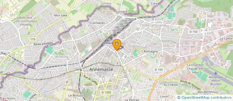localisation de l'entreprise MADAME LEONA GIORDANO à ANNEMASSE