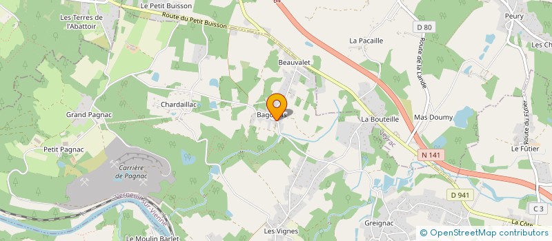 localisation de l'entreprise MADAME LEONARDE CHILLOUX à VERNEUIL-SUR-VIENNE