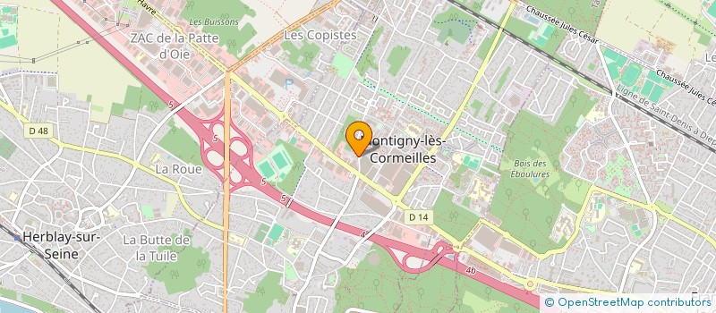 localisation de l'entreprise MADAME LEONARDO HERRADA  MONTIGNY-LES-CORMEILLES