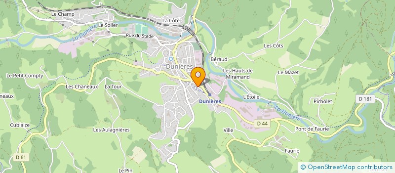 localisation de l'entreprise MADAME LEONCE BESSET à DUNIERES