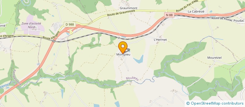 localisation de l'entreprise MADAME LEONCE CUQ  MOULARES