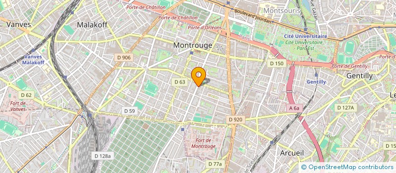 localisation de l'entreprise MADAME LEONCE MANY à MONTROUGE