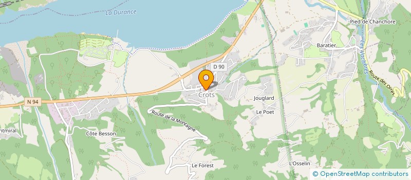 localisation de l'entreprise MADAME LEONCIE SOUCHON à CROTS