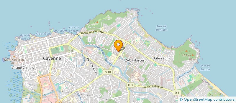 localisation de l'entreprise MADAME LEONCINA BARRE  CAYENNE