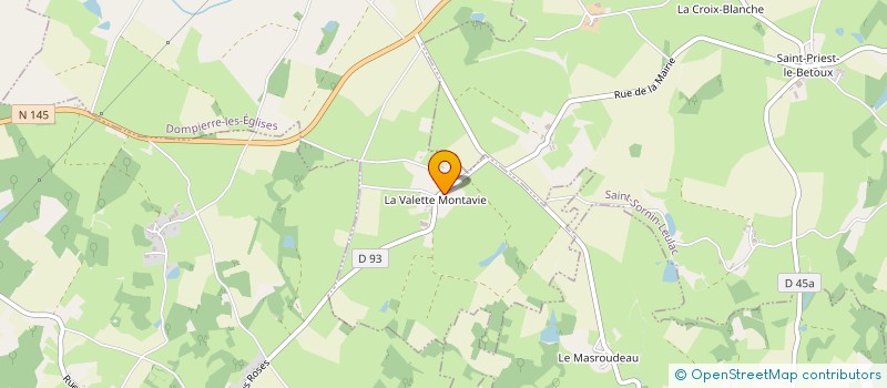 localisation de l'entreprise MADAME LEONE ANCELIN  DOMPIERRE-LES-EGLISES