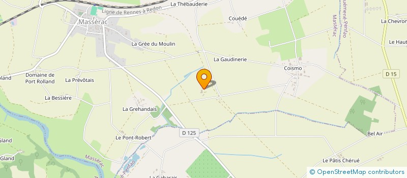 localisation de l'entreprise MADAME LEONE BAUDOUIN  MASSERAC