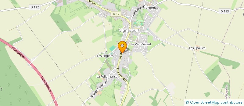 localisation de l'entreprise MADAME LEONE GAUDRIOT  VIGNACOURT