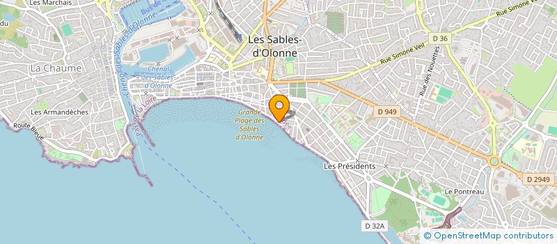 localisation de l'entreprise MADAME LEONE GROUSSET à LES SABLES D'OLONNE