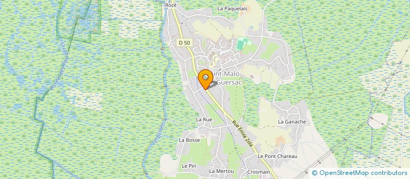 localisation de l'entreprise MADAME LEONE HALGAND  SAINT-MALO-DE-GUERSAC