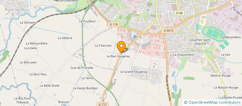 localisation de l'entreprise MADAME LEONE MEFFRAY  VITRE