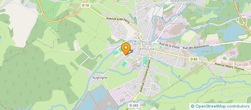 localisation de l'entreprise MADAME LEONE POIROT  SAINT-LOUP-SUR-SEMOUSE