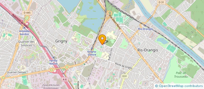 localisation de l'entreprise MADAME LEONELLE DJUNE FOPA  RIS-ORANGIS