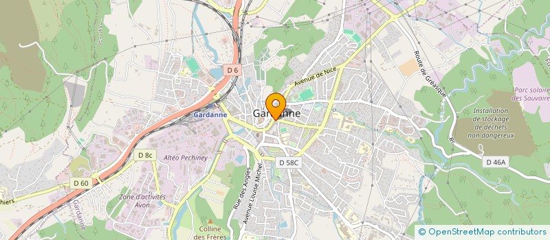 localisation de l'entreprise MADAME LEONETTE BOREL à GARDANNE