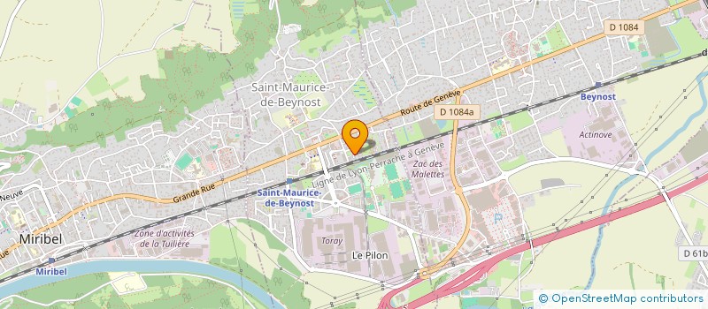 localisation de l'entreprise MADAME LEONIDA HAJREDINI  SAINT-MAURICE-DE-BEYNOST