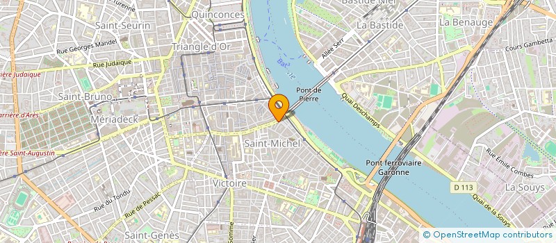 localisation de l'entreprise MADAME LEONIDAS PEREZ HIDALGO  BORDEAUX