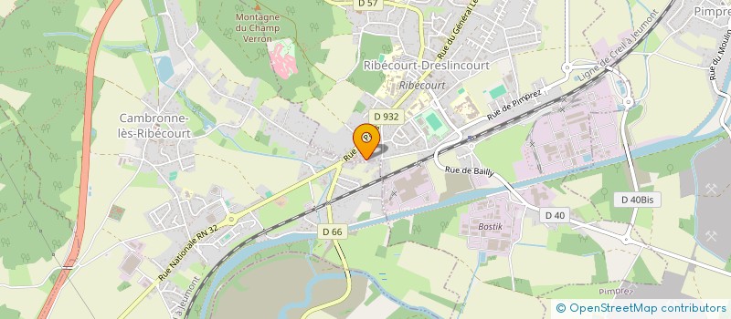 localisation de l'entreprise MADAME LEONIE BERTRAND  RIBECOURT-DRESLINCOURT