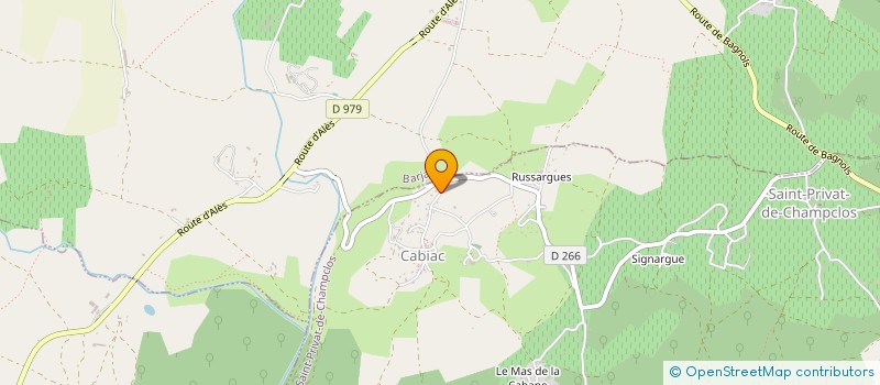 localisation de l'entreprise MADAME LEONIE BESSIERE à SAINT-PRIVAT-DE-CHAMPCLOS