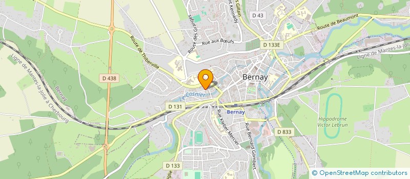 localisation de l'entreprise MADAME LEONIE BIGOT  BERNAY