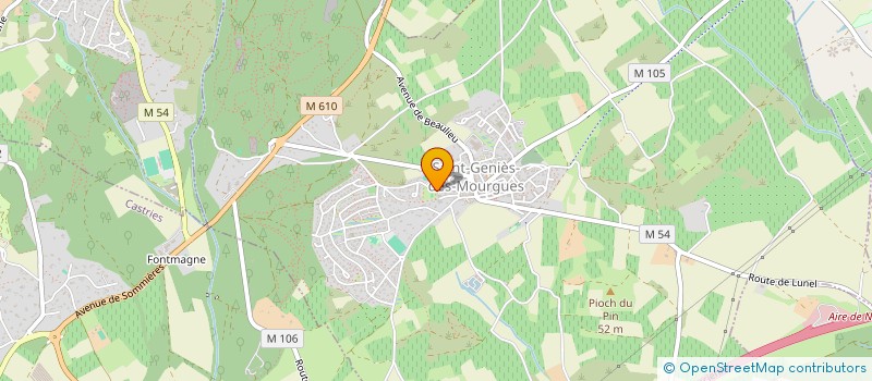 localisation de l'entreprise MADAME LEONIE BOUSQUET  SAINT-GENIES-DES-MOURGUES