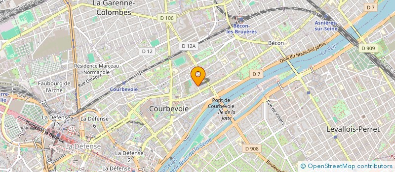 localisation de l'entreprise MADAME LEONIE BUISSON à COURBEVOIE