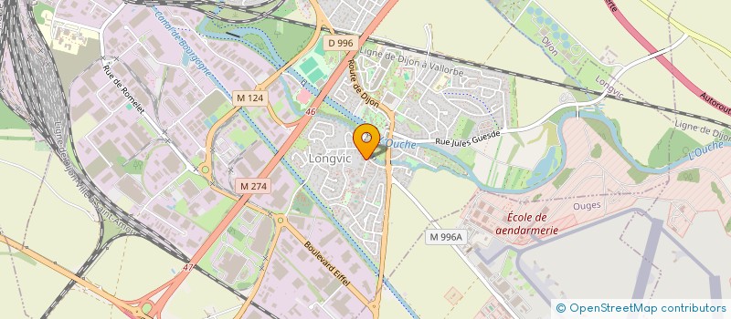 localisation de l'entreprise MADAME LEONIE CAZET  LONGVIC