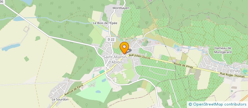 localisation de l'entreprise MADAME LEONIE CEZ  SAINT-MARTIN-D'ABLOIS