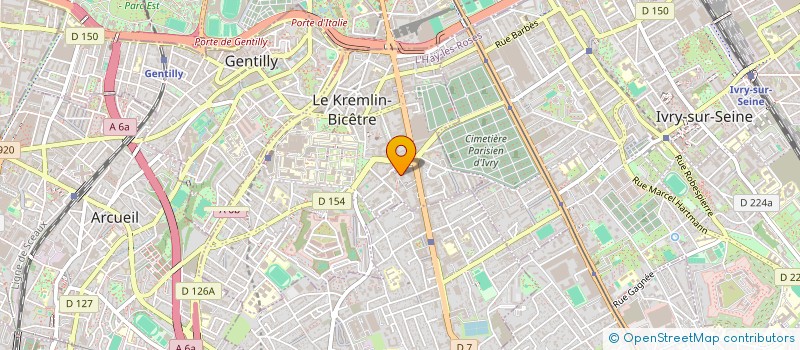 localisation de l'entreprise MADAME LEONIE CHARDIN  LE KREMLIN-BICETRE