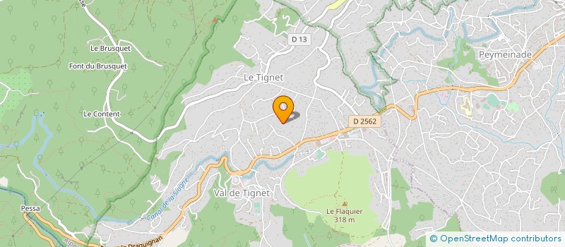 localisation de l'entreprise MADAME LEONIE CHIAPPOLOTTI à LE TIGNET