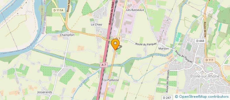 localisation de l'entreprise MADAME LEONIE CLOT-GODARD  ETOILE-SUR-RHONE