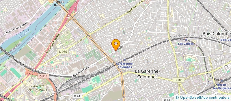 localisation de l'entreprise MADAME LEONIE CROSNIER à COLOMBES