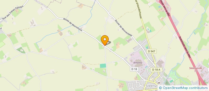 localisation de l'entreprise MADAME LEONIE DEGROOTE  STEENVOORDE