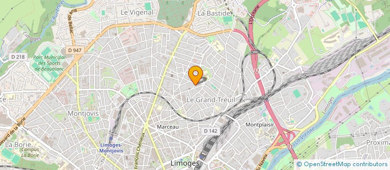 localisation de l'entreprise MADAME LEONIE FAURE à LIMOGES